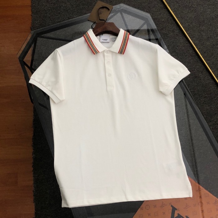 Burberry Icon Stripe Placket Piqué Polo Shirt