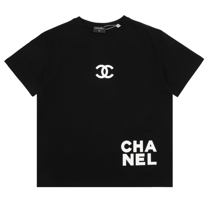 Chanel Chest Logo Short Sleeve T-Shirt