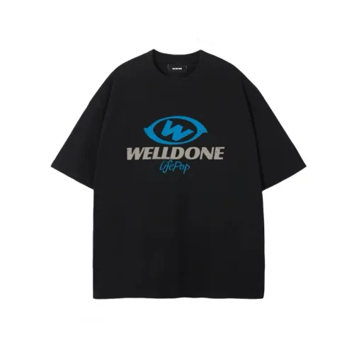 Welldone American Printed Cotton Short-Sleeved T-Shirt