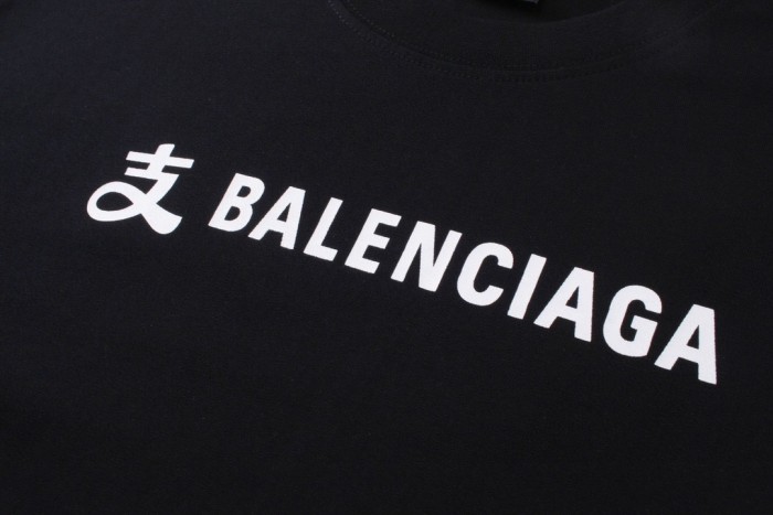 Balenciaga x Alipay Logo T-shirt 'Black White'