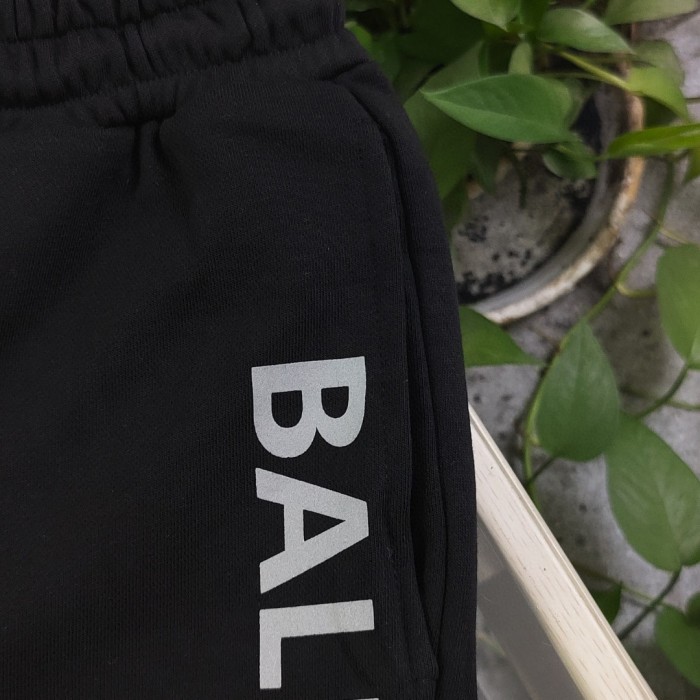 Balenciaga Reflective Logo Print Shorts