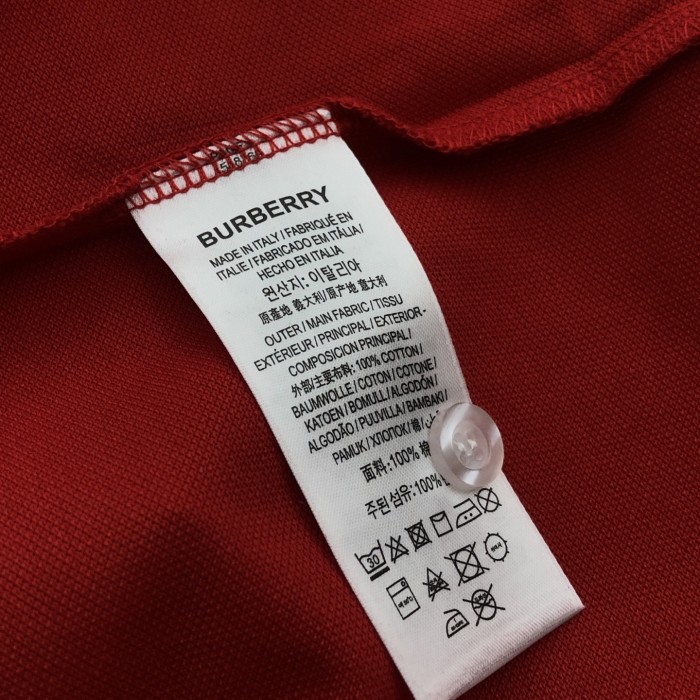 Burberry Icon Stripe Placket Piqué Polo Shirt
