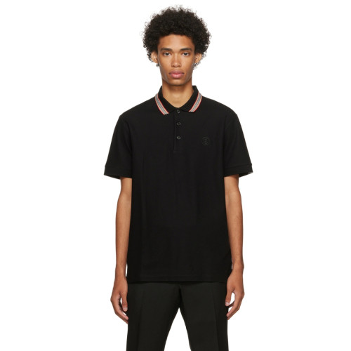 Burberry Icon Stripe Placket Piqué Polo Shirt