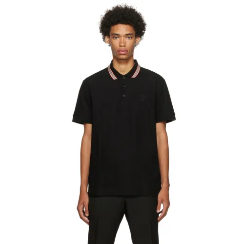 Burberry Icon Stripe Placket Piqué Polo Shirt