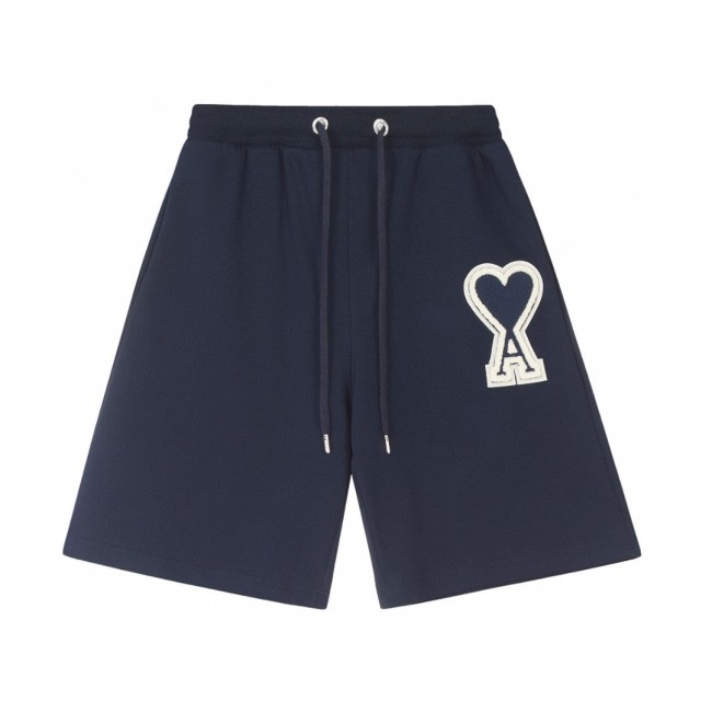 AMI PARIS EMBROIDERED SHORTS