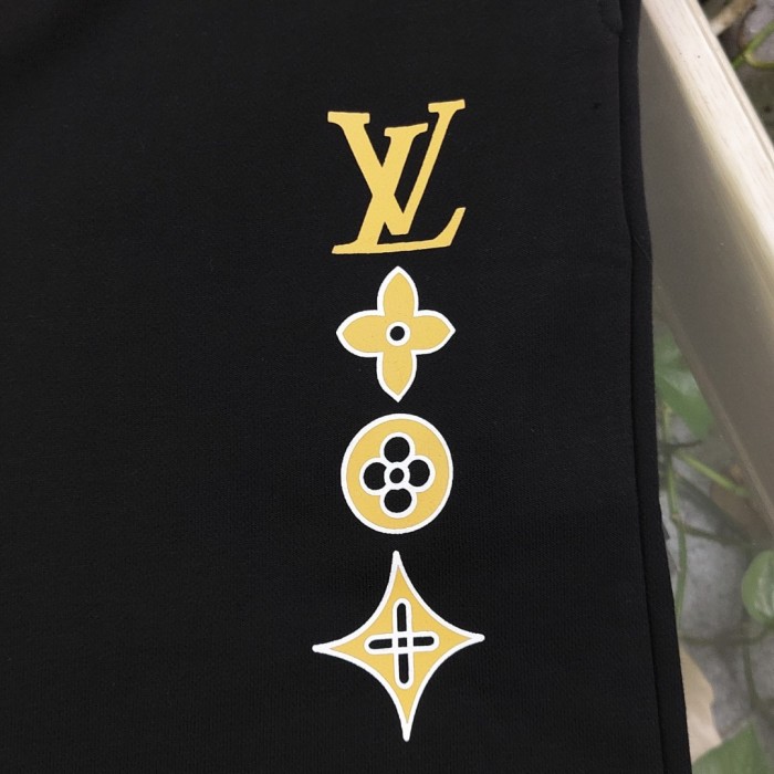 Louis Vuitton Four-Leaf Clover Logo Print Shorts