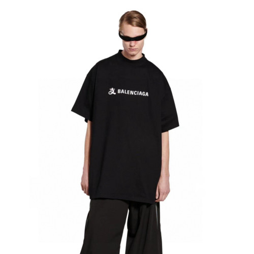 Balenciaga x Alipay Logo T-shirt 'Black White'