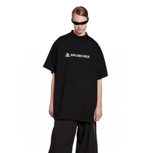 Balenciaga x Alipay Logo T-shirt 'Black White'