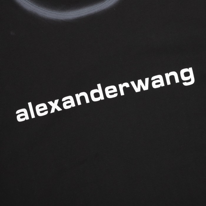 Alexander Wang Washed LOGO Short Sleeve T-Shirt