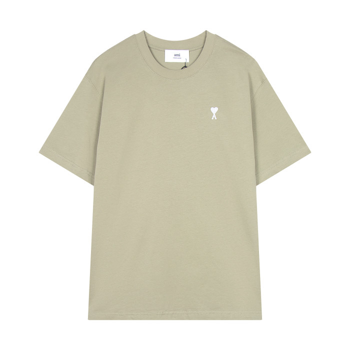 Ami Embroidered Logo Short-sleeved T-shirt