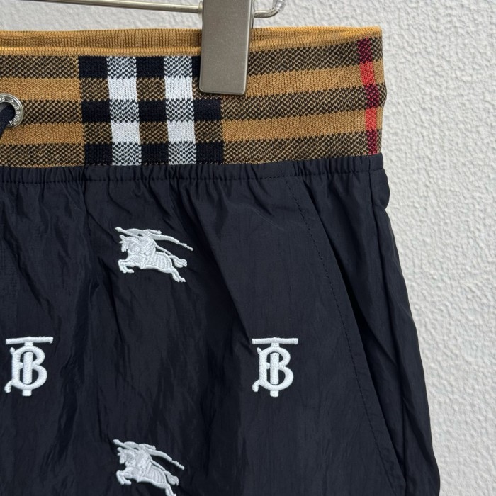 Burberry Logo Beach Drawstring Shorts With Inner Mesh