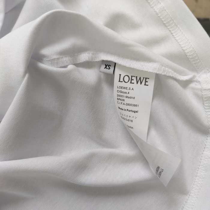 Loewe Logo Embroidered Cotton-Jersey T-Shirt
