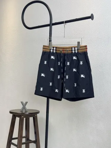 Burberry Logo Beach Drawstring Shorts With Inner Mesh
