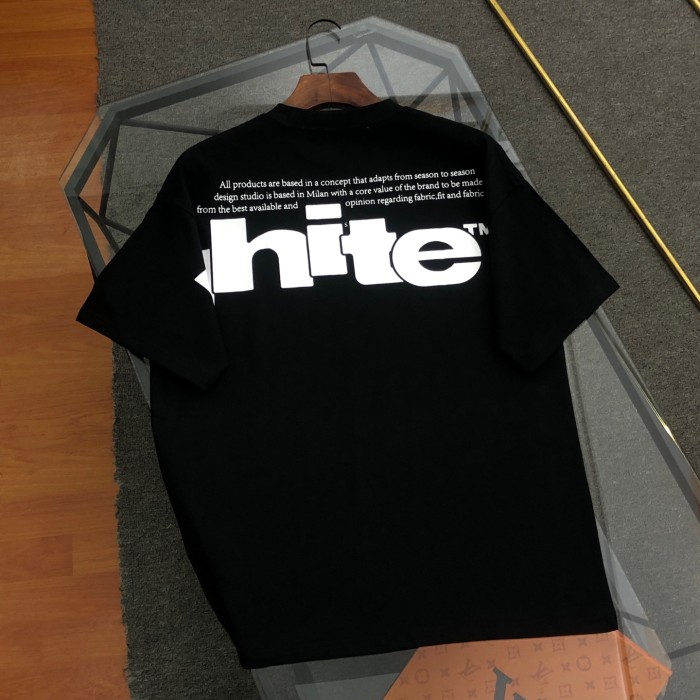 OFF-WHITE Shared Skate Logo Cotton T-shirt