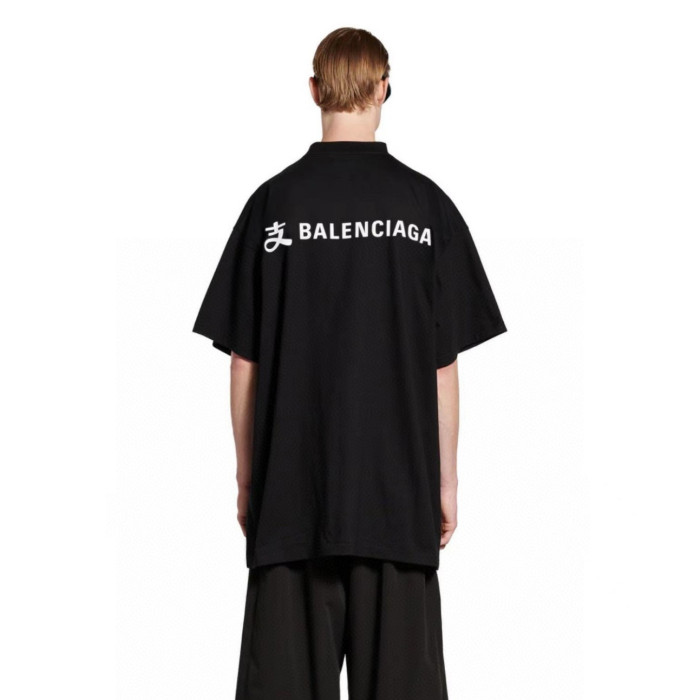 Balenciaga x Alipay Logo T-shirt 'Black White'