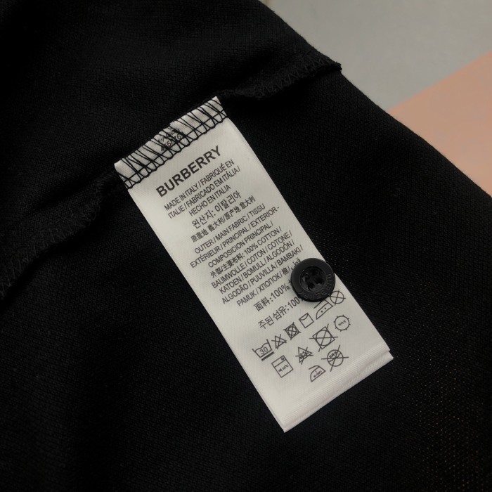 Burberry Icon Stripe Placket Piqué Polo Shirt
