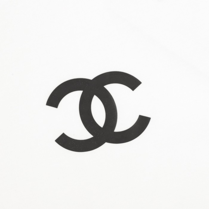 Chanel Chest Logo Short Sleeve T-Shirt