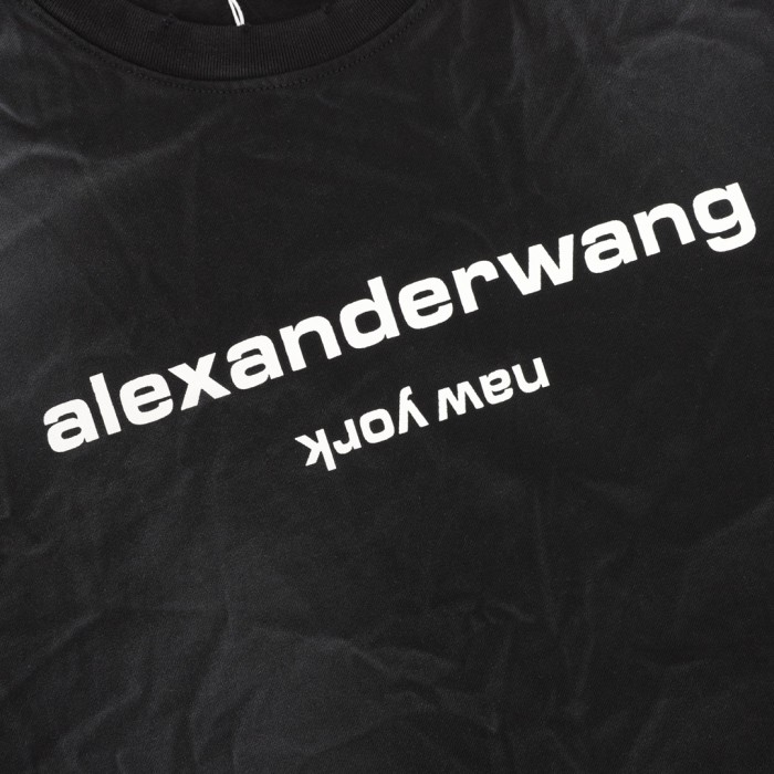 Alexander Wang LOGO Short Sleeve T-shirt