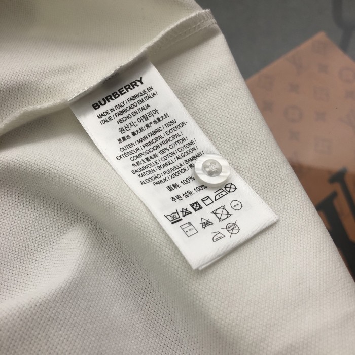 Burberry Icon Stripe Placket Piqué Polo Shirt
