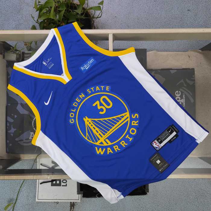 NBA Nike Warriors Curry Embroidered No. 30 Jersey Basketball Jersey