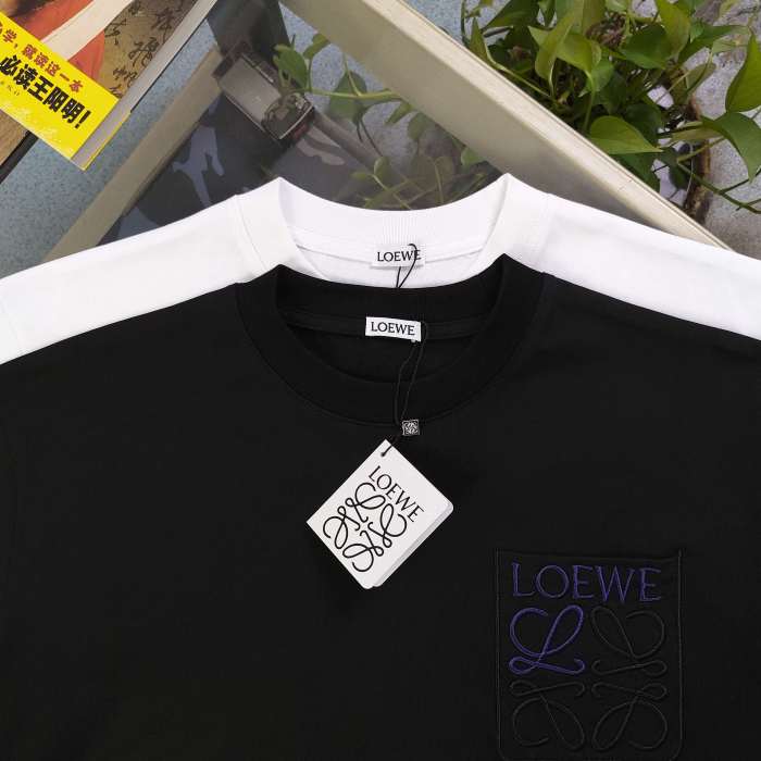 Loewe Logo Embroidered Cotton-Jersey T-Shirt