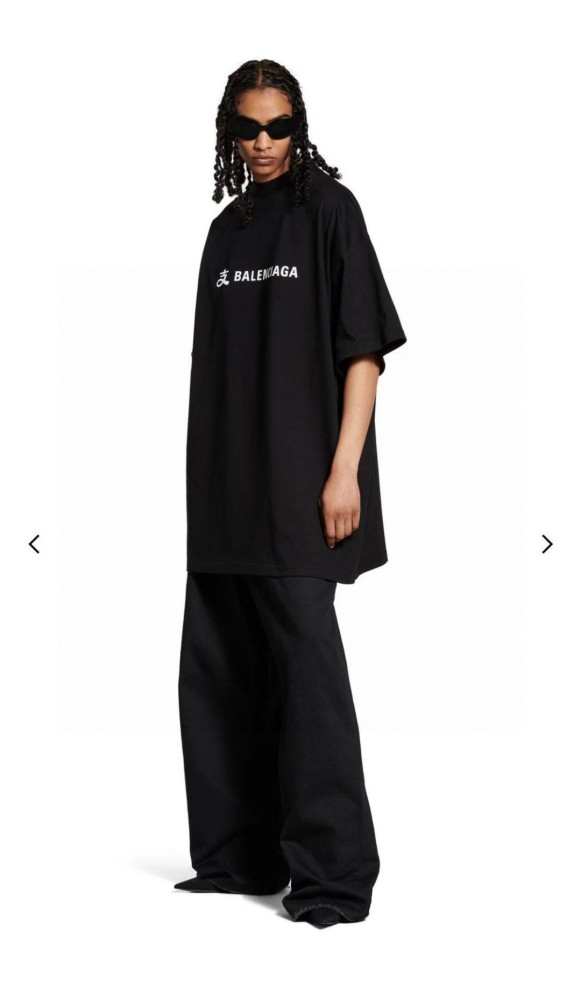 Balenciaga x Alipay Logo T-shirt 'Black White'