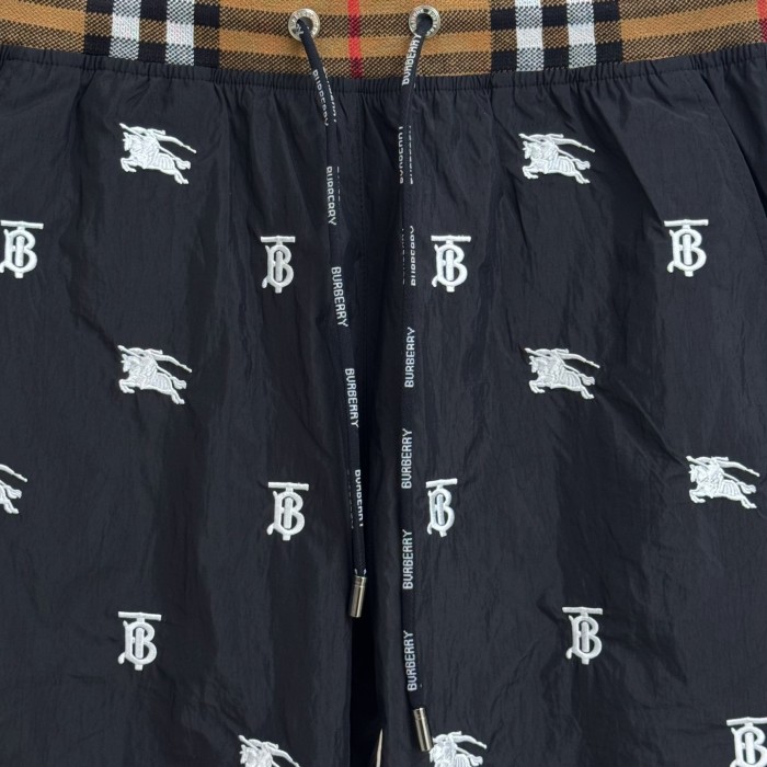Burberry Logo Beach Drawstring Shorts With Inner Mesh