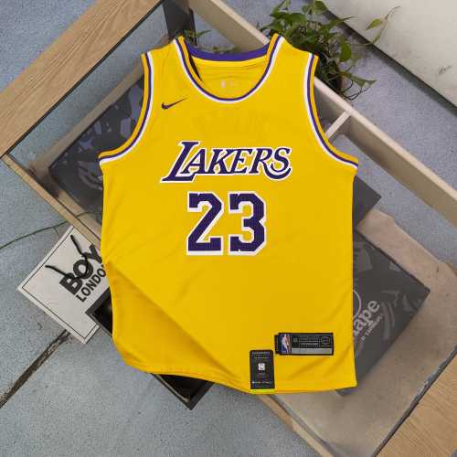 NBA Nike Los Angeles Lakers LeBron James No. 23 embroidered jersey basketball uniform s-2xl