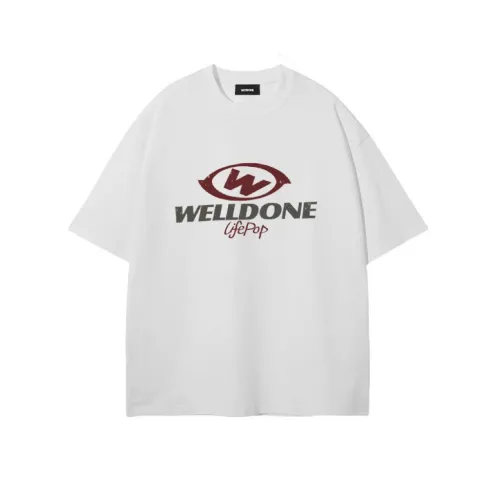 Welldone American Printed Cotton Short-Sleeved T-Shirt