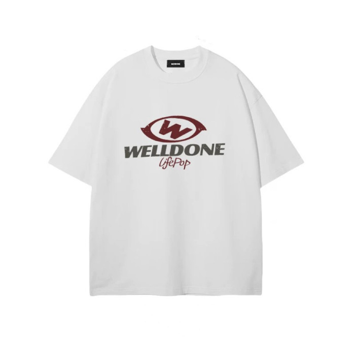 Welldone American Printed Cotton Short-Sleeved T-Shirt