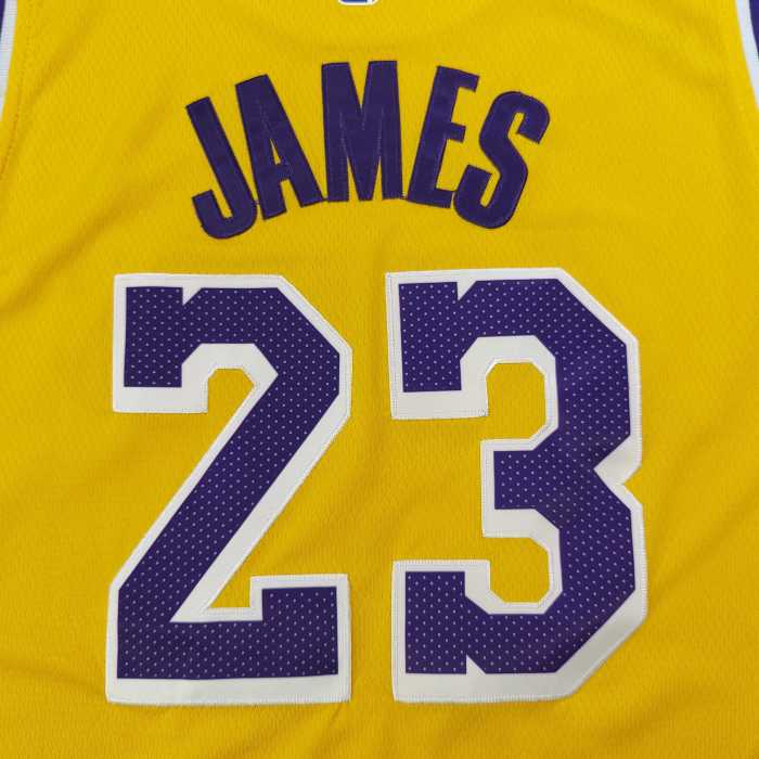 NBA Nike Los Angeles Lakers LeBron James No. 23 embroidered jersey basketball uniform s-2xl