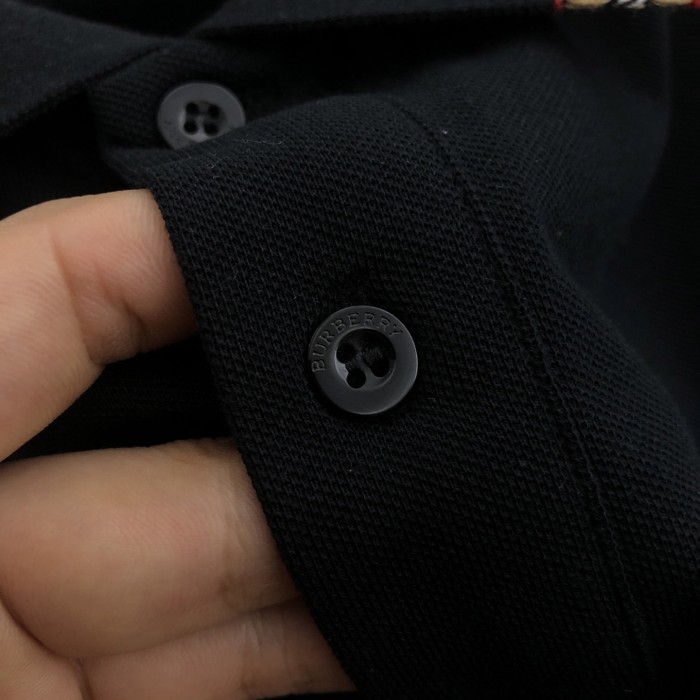 Burberry Icon Stripe Placket Piqué Polo Shirt