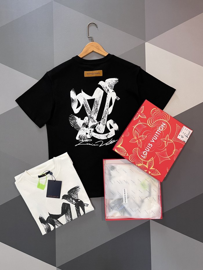 Louis Vuitton Peace Dove Sketch Short Sleeve T-shirt
