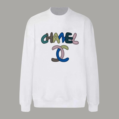 Chanel LOGO Cotton Jersey Crew Neck Sweatshirt