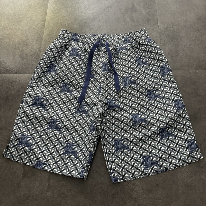 Burberry Jacquard Monogram Print Beach Shorts