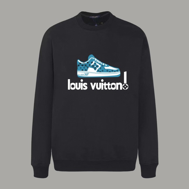 Louis Vuitton Printed Cotton Jersey Crew Neck Sweatshirt