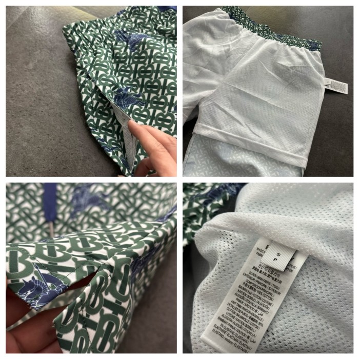 Burberry Jacquard Monogram Print Beach Shorts