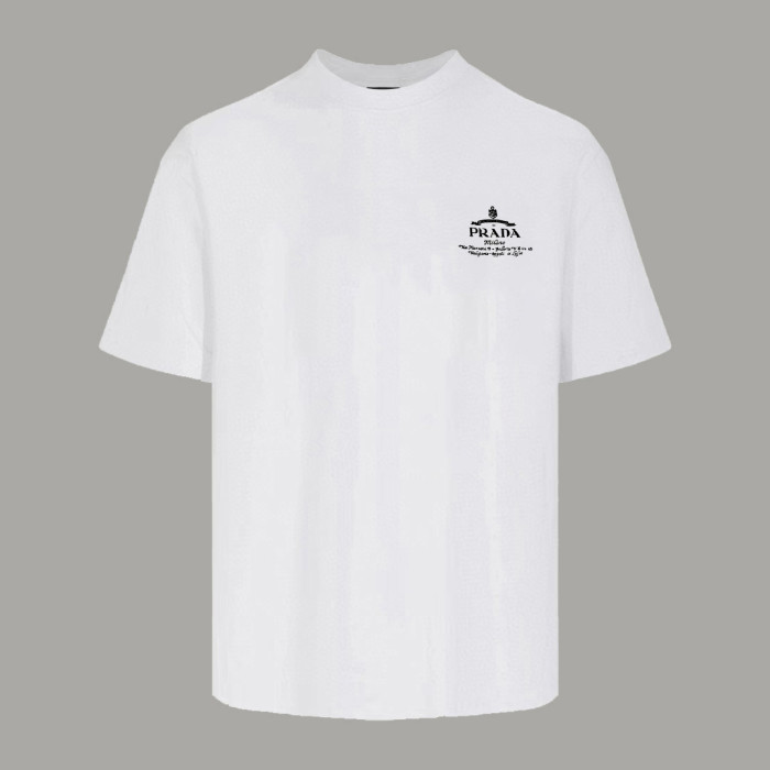 Prada Logo-embossed Cotton T-shirt
