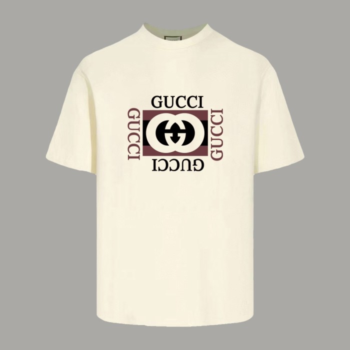 Gucci Print Cotton Short-sleeved T-shirt