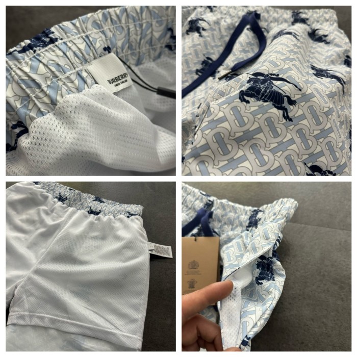 Burberry Jacquard Monogram Print Beach Shorts