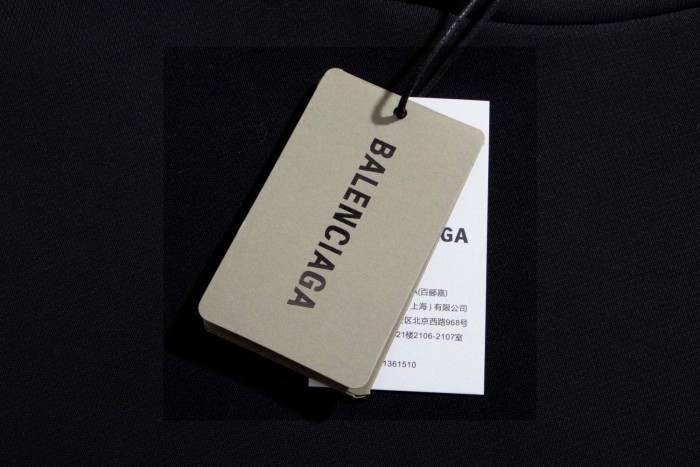 Balenciaga LOGO Cotton Jersey Crew Neck Sweatshirt