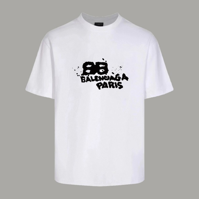 Balenciaga Men's Dirty Paris Logo T-Shirt