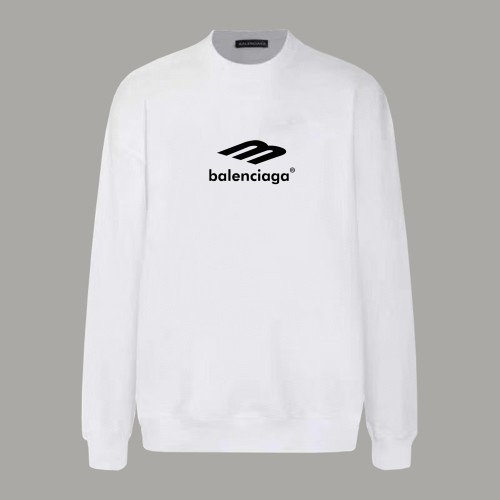 Balenciaga LOGO Cotton Jersey Crew Neck Sweatshirt