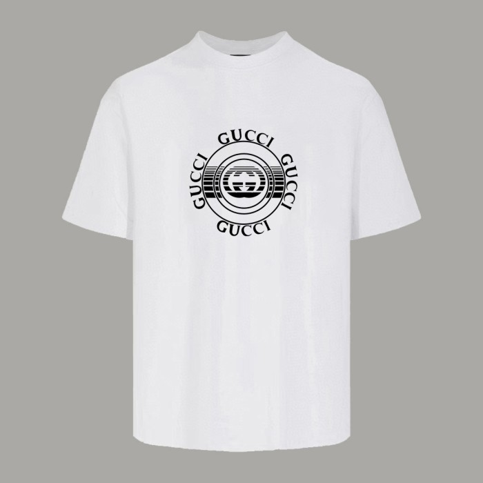 Gucci Print Cotton Short-sleeved T-shirt