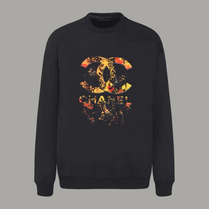 Chanel LOGO Cotton Jersey Crew Neck Sweatshirt