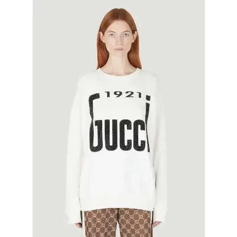 Gucci Cotton Jersey Round Neck Sweatshirt