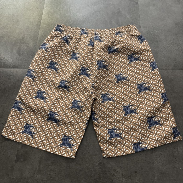 Burberry Jacquard Monogram Print Beach Shorts