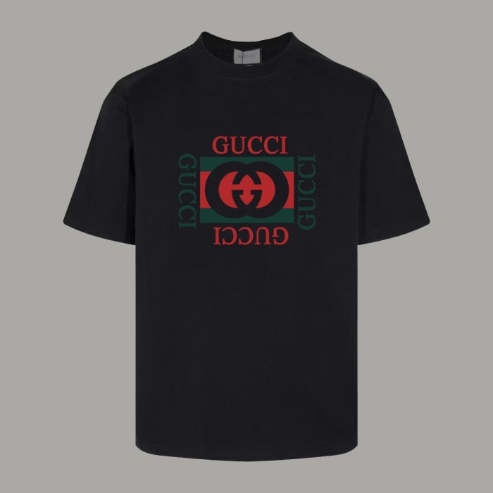 Gucci Print Cotton Short-sleeved T-shirt