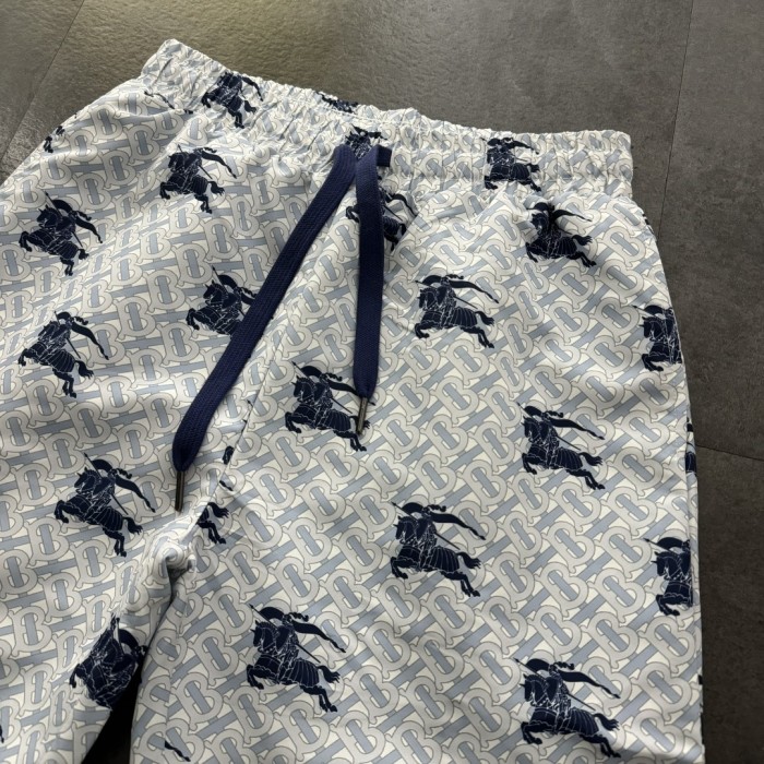 Burberry Jacquard Monogram Print Beach Shorts