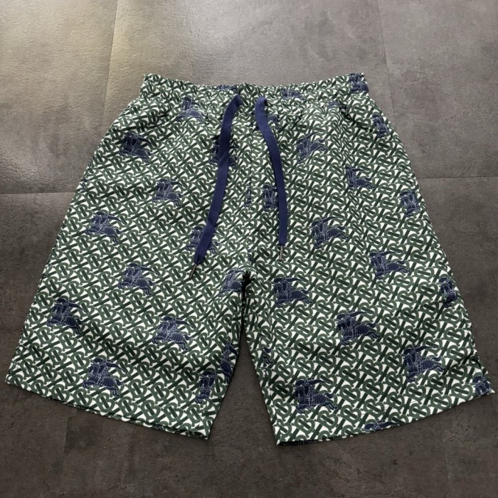 Burberry Jacquard Monogram Print Beach Shorts